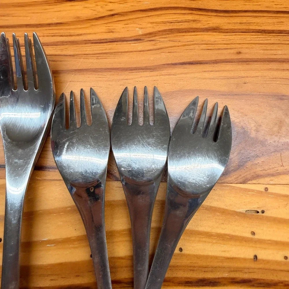 Dalia Olympia‎ Spain 18/10 Stainless Steel Flatware 9pc Spoons Forks MCM 60s